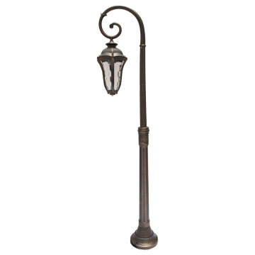 Stalp de iluminat ornamental, exterior, Baltimore 4, 1 x E27, IP44, max 60W