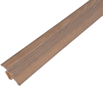 Plinta cu canal dublu, PVC, stejar Liverpool, 2500x55x26 mm