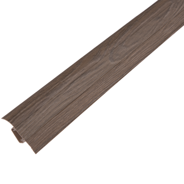 Plinta parchet, cu canal dublu, PVC, stejar Almelo, 2500 mm