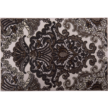 Faianta decorativa interior Organza, negru, 27.5 x 40 cm