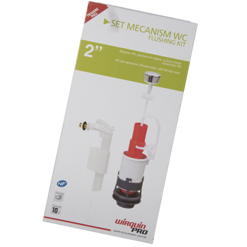 Mecanism WC cu flotor Wirquin Pro, actionare prin tragere, plastic