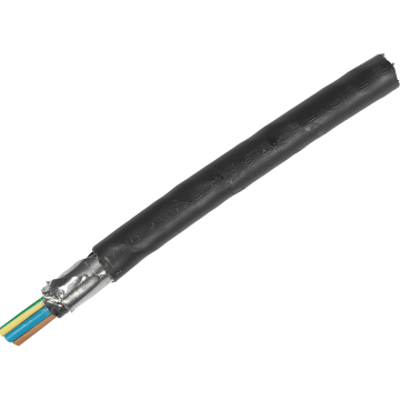 Cablu electric C2XABY (CYABY) 5 x 4 mm², izolatie PVC, negru, cupru