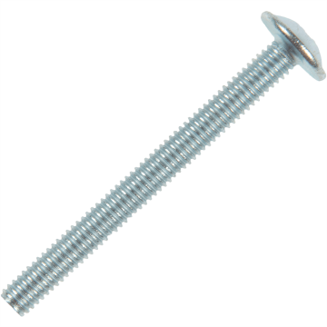 Surub cap bombat combinat, otel zincat, 4 mm diametru, 44 mm lungime