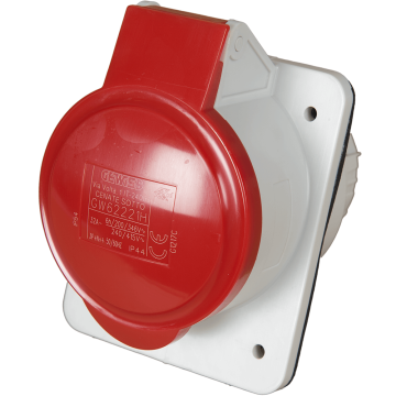 Priza industriala incastrata Gewiss GW62221H, 3P+N+E 32 A, 380-415V, 6H, IP44