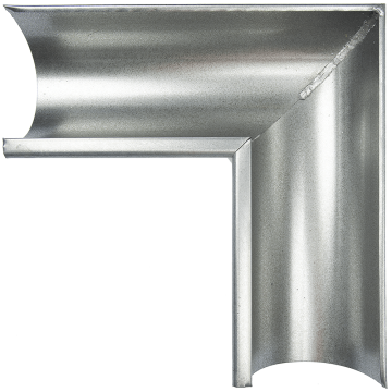 Coltar interior jgheab otel galvanizat, 125 mm, zincat