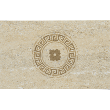Faianta decorativa geometric Travertin, bej, 25.2 x 40.2 cm