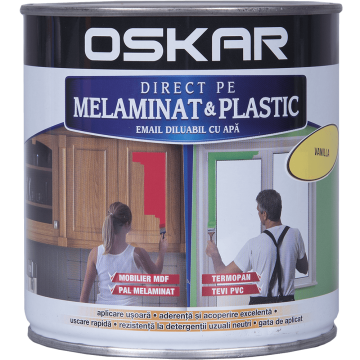 Email Oskar - Direct pe melaminat si plastic vanila 0,6L