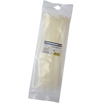 Colier PVC Gewiss GW52237, 292 x 3.6 mm, incolor, 100 bucati/set