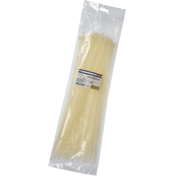 Colier PVC Gewiss GW52234, 300 x 3.5 mm, incolor, 100 bucati/set