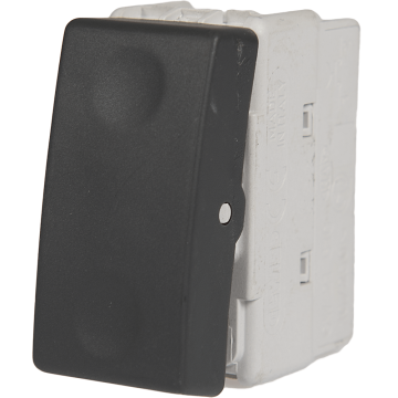 Buton cu revenire System, Gewiss GW21510, 1M, negru