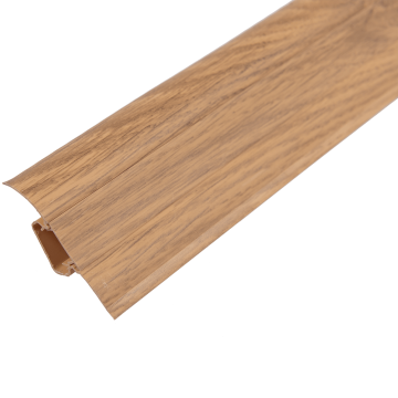 Plinta parchet, cu canal cablu, PVC, pecan, Arbiton LM55, 2500x55 mm