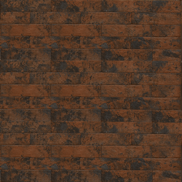 Placa portelanata Westminster Orange, finisaj mat, maro, dreptunghiulara, 25 x 6 cm