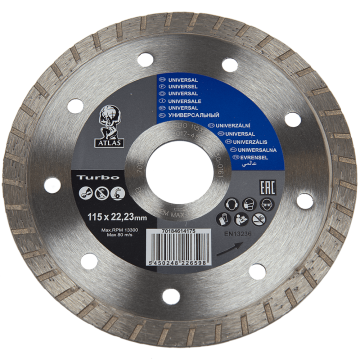 Disc diamantat turbo Atlas 115x22,23x2,2 mm