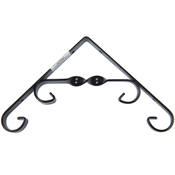 Consola decorativa, otel, negru, 205 x 205 x 14 mm