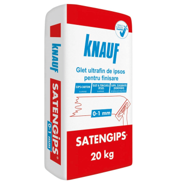Glet de finisaj, Knauf Satengips, pe baza de ipsos, interior, 20 kg
