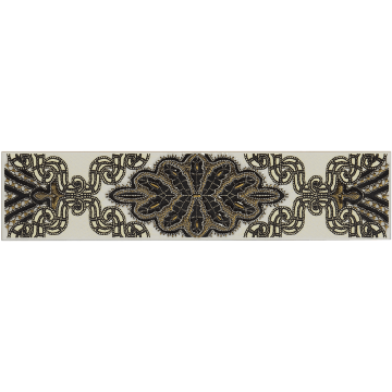 Brau faianta Organza 5, negru, 6.2 x 27.5 cm