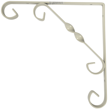 Consola decorativa, otel, alba, 205 x 205 x 14 mm