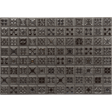 Faianta decorativa Calypso, finisaj mat, maro, model geometric reliefat, 40 x 27.5 cm