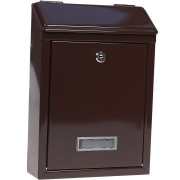 Cutie postala exterior Favor, metal, maro, 2 chei, 300 x 210 x 60 mm