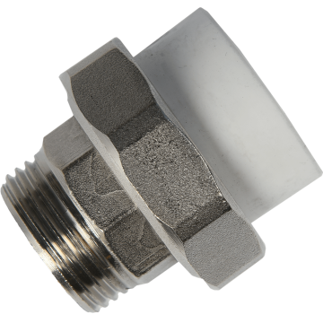 Racord olandez alama Formul, filet exterior, PPR, alb, 32 mm x 1 inch