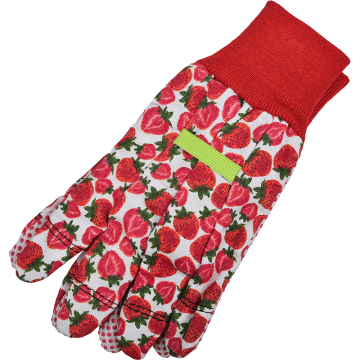 Manusi pentru gradina Marvel Fresh Fruit, bumbac, marimea 8, rosu