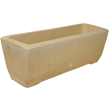 Jardiniera Cementarte Cassetta, beton, piatra, 20 x 60 x 20 cm