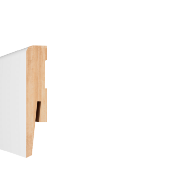 Plinta parchet, MDF,  alb, Paint it MP0801, 2420x80 mm