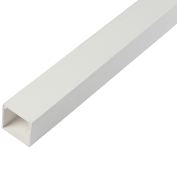 Canal pentru cablu Dietzel, 40 x 40 mm, 2 m, alb, PVC ignifugat