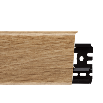 Plinta parchet, cu canal cablu, PVC, stejar burbon, INDO 70, 2500 mm 