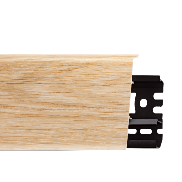 Plinta parchet, cu canal cablu, PVC, stejar Lingburg, INDO 70, 2500 mm