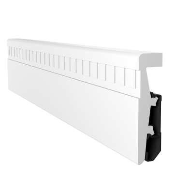 Plinta de podea din duropolimer, alb, Vega P0813, 80x20x2400 mm