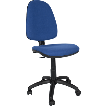 Scaun birou ergonomic albastru Antares Golf C06, tapiterie textil, rotativ, reglabil pe inaltime, 99 - 115 cm