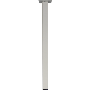 Picior patrat pentru masa, metal, aluminiu, 400 mm