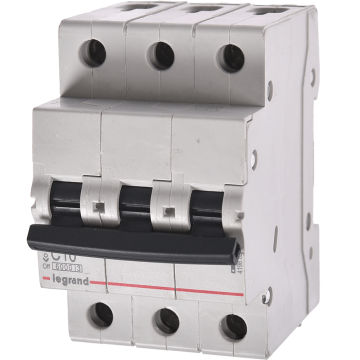 Disjunctor magneto-termic Legrand, 3 pol, 10A
