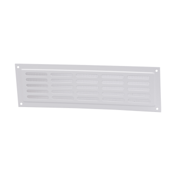 Grila metalica Vents, otel, alb, 250 x 80 mm
