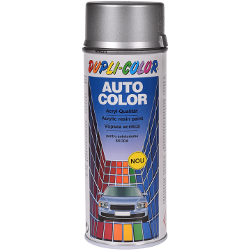 Vopsea spray pentru autoturisme Skoda Dupli-Color, argintiu diamant, lucios, exterior, 400 ml