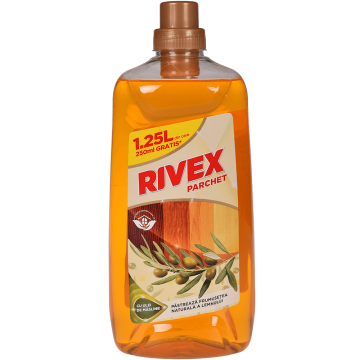 Detergent pentru parchet Rivex, cu ulei de masline, 1.25 l