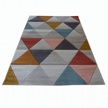 Covor modern Tribeca Hand Carved 3129-991, multicolor,  polipropilena,160 x 220 cm