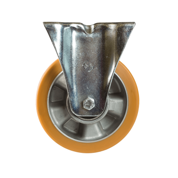 Rola pivotanta fixa, poliuretan, 125 x 40 mm, 200 kg