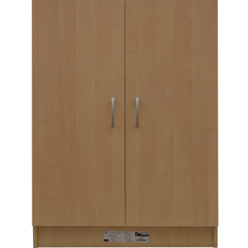 Dulap cu rafturi pal melaminat, 2 usi, mesteacan, 80 x 28 x 106 cm