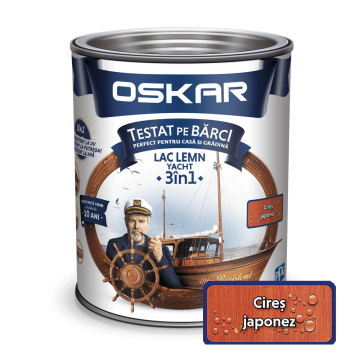 Lac pentru lemn Oskar Yacht, cires japonez, interior/exterior, 0.75 L