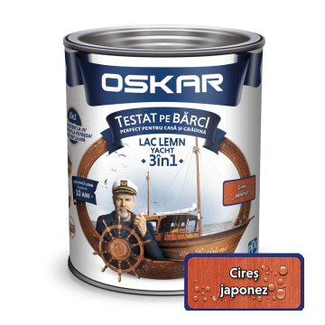 Lac pentru lemn Oskar Yacht, cires japonez, interior/exterior, 2.5 L