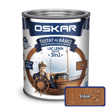 Lac pentru lemn Oskar Yacht, stejar, interior/exterior, 0.75 L