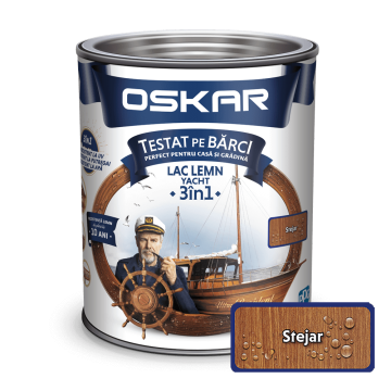 Lac pentru lemn Oskar Yacht, stejar, interior/exterior, 2.5 L