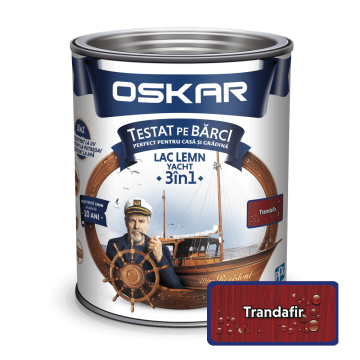 Lac pentru lemn Oskar Yacht, trandafir, interior/exterior, 2.5 L