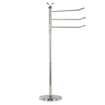 Suport prosop stativ cu 3 brate MSV, otel, crom,  22 x 85,5 cm