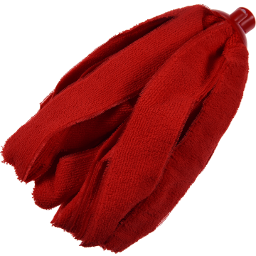 Rezerva mop, Plastina, microfibra, rosu, 140 g