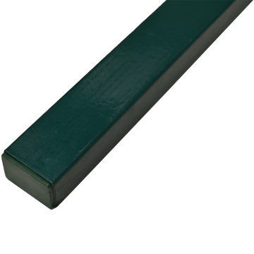 Stalp gard, zincat, plastifiat, dreptunghiular, fixare in beton, 2 m, 60 x 40 mm