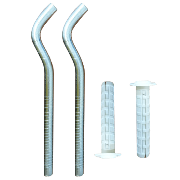 Console radiator, otel, cromat, 20,5 x 1,6 cm