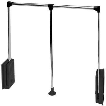 Suport rabatabil pentru haine 800 - 1150 x 450 x 850 mm, aluminiu